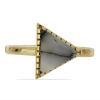 BUY NATURAL DENDRATIC AGATE GEMSTONE BRASS RING