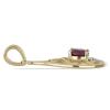 BUY STERLING SILVER GLASS FILLED RUBY GEMSTONE CLASSIC PENDANT