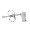 BUY REAL WHITE DIAMOND EARRINGS IN 925 STERLING SILVER