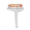 BUY STERLING SILVER NATURAL PARPARADSCHA QUARTZ GEMSTONE CLASSIC RING