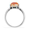 BUY AUTHENTIC PADPARADSCHA QUARTZ GEMSTONE RING IN 925 STERLING SILVER
