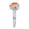 BUY AUTHENTIC PADPARADSCHA QUARTZ GEMSTONE RING IN 925 STERLING SILVER
