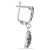BUY NATURAL AUSTRIAN MARCASITE GEMSTONE UNIQUE  EARRINGS IN 925 SILVER