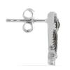 BUY 925 SILVER AUSTRIAN MARCASITE GEMSTONE OWL EARRINGS