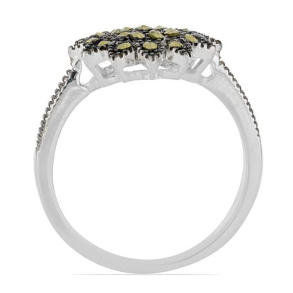 BUY STERLING SILVER  AUSTRIAN MARCASITE GEMSTONE STYLISH RING