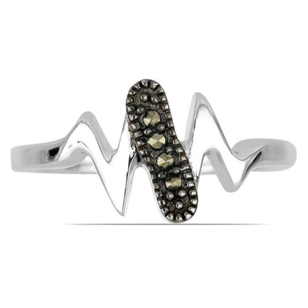 BUY 925 SILVER AUSTRIAN MARCASITE GEMSTONE STYLISH  RING