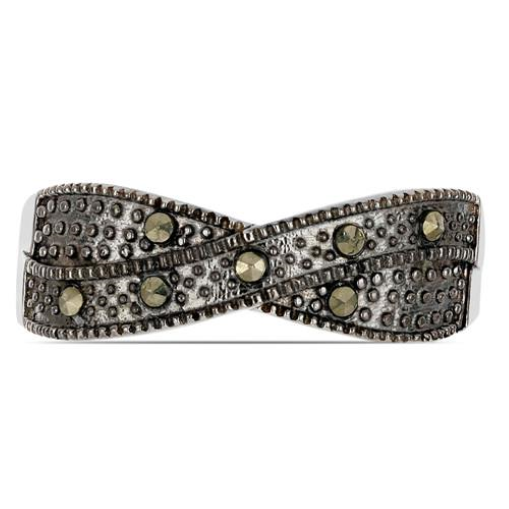  BUY STERLING SILVER AUSTRIAN MARCASITE GEMSTONE STYLISH RING