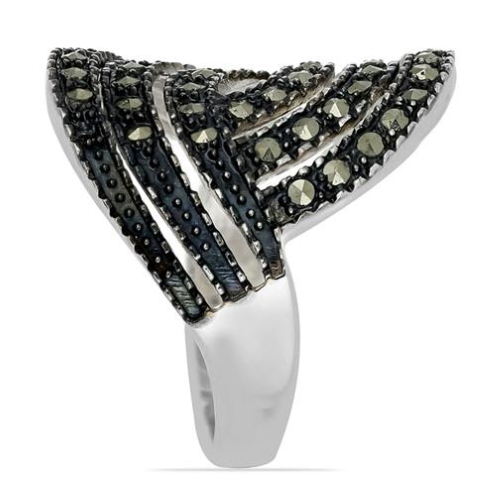 BUY 925 STERLING SILVER AUSTRIAN MARCASITE GEMSTONE STYLISH RING