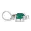 BUY 925 SILVER REAL GREEN ONYX GEMSTONE BUTTERFLY PENDANT