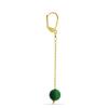 BUY 925 SILVER  NATURAL GREEN TIGER EYE BEADED GEMSTONE EARRINGS