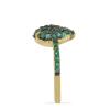 BUY 925 SILVER NATURAL EMERALD GEMSTONE PANTHER RING
