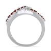 BUY REAL GARNET GEMSTONE CLASSIC RING IN 925 SILVER 