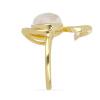 BUY 925 SILVER NATURAL RAINBOW MOON STONE & BLACK SPINEL GEMSTONE DUCK RING 