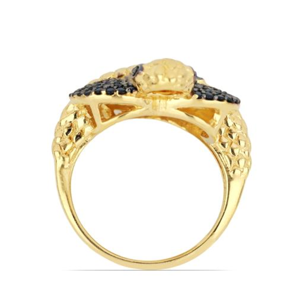 BUY 925 SILVER NATURAL BLACK SPINEL GEMSTONE SNAKE RING