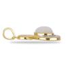 BUY 925 SILVER NATURAL RAINBOW MOONSTONE WITH BLACK SPINEL & WHITE ZIRCON GEMSTONE DUCK PENDANT 