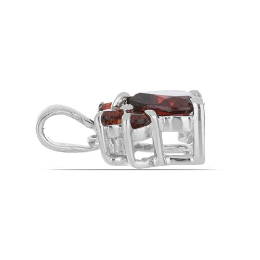 BUY 925 SILVER NATURAL GARNET GEMSTONE DOG PAW PENDANT 