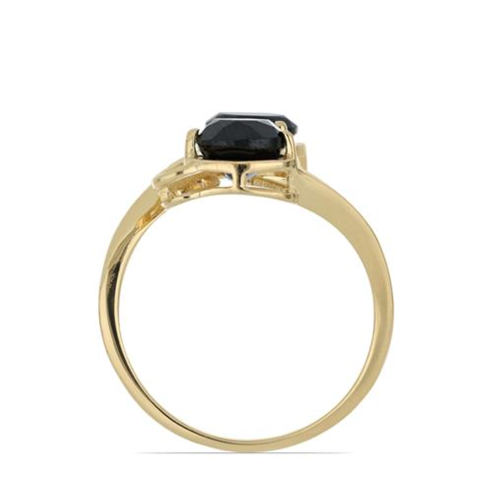 BUY 925 SILVER NATURAL BLACK SPINEL GEMSTONE CAT RING 