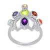 BUY REAL CHAKRA STONES RING IN 925 SILVER