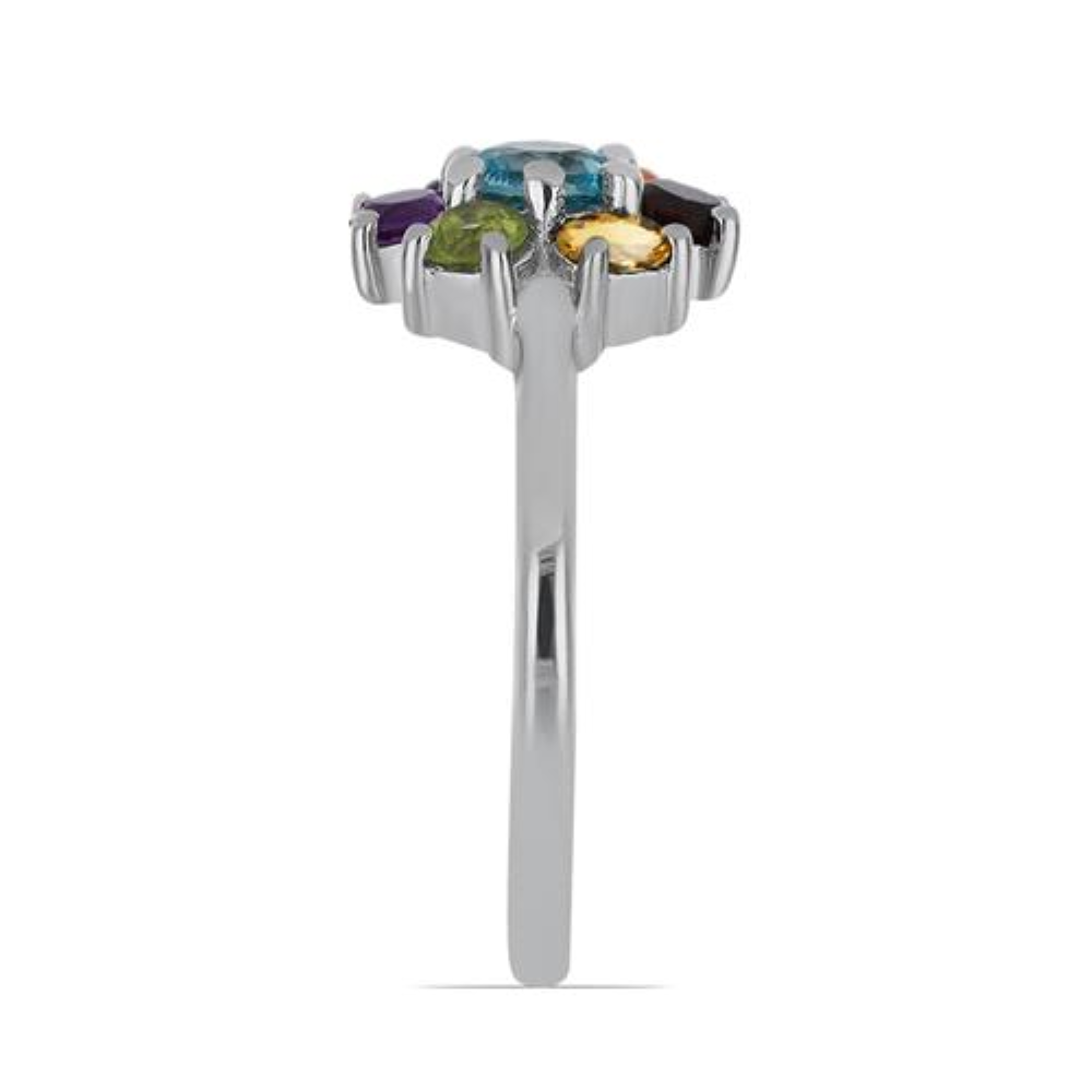 BUY 925 STERLING SILVER REAL CHAKRA STONES STYLISH RING 