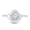 BUY 925 SILVER NATURAL WHITE DIAMOND GEMSTONE UNIQUE RING 
