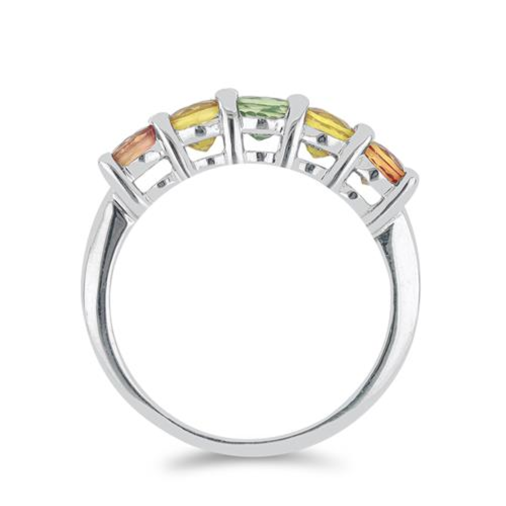 BUY 925 STERLING SILVER NATURAL MULTI SAPPHIRE GEMSTONE RING 
