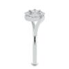 BUY NATURAL WHITE DIAMOND DOUBLE CUT GEMSTONE STYLISH RING IN 925 SILVER  