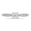BUY NATURAL WHITE DIAMOND DOUBLE CUT GEMSTONE RING IN 925 SILVER 