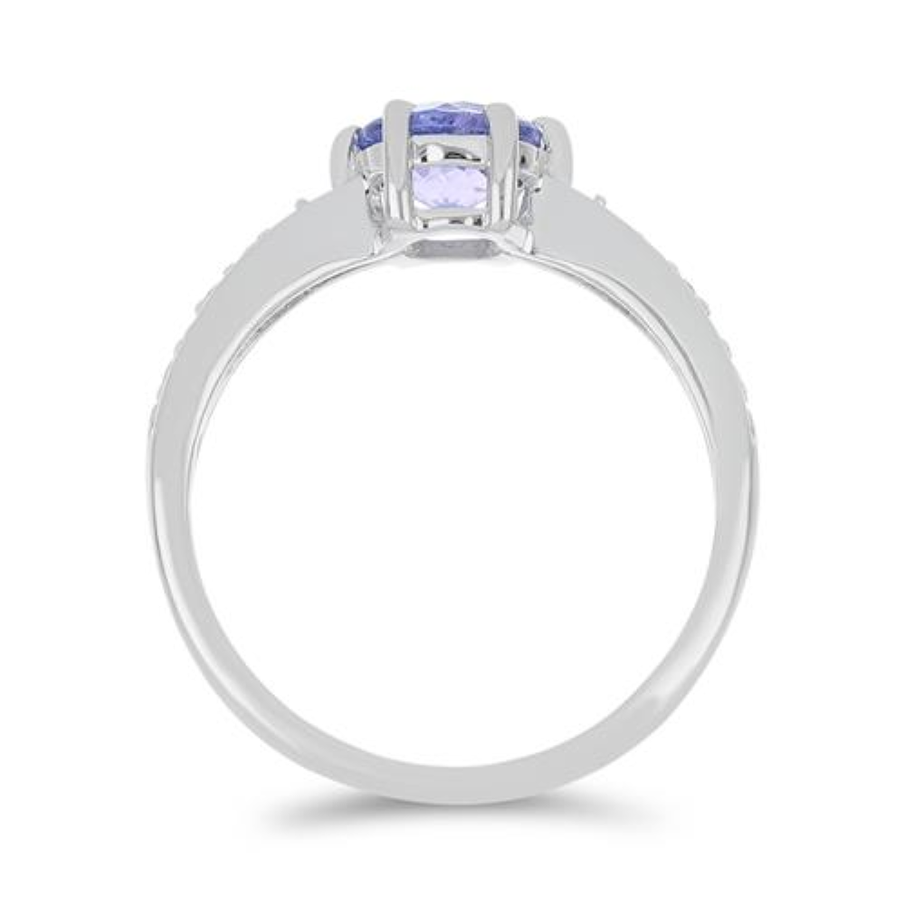 BUY 925 STERLING SILVER REAL TANZANITE GEMSTONE CLASSIC RING