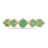 BUY 925 SILVER NATURAL EMERALD GEMSTONE STYLISH RING 