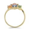 BUY 925 SILVER NATURAL MULTI SAPPHIRE GEMSTONE RING 