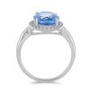 BUY STERLING SILVER COLOUR CHANGE FLOURITE WITH WHITE ZIRCON GEMSTONE BIG STONE RING