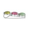 BUY NATURAL MULTI TOURMALINE GEMSTONE PENDANT IN STERLING SILVER 