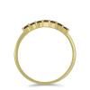 BUY 14K GOLD NATURAL RED DIAMOND DOUBLE CUT GEMSTONE RING