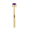 Wholesale 14K Gold Round Amethyst 4-Prong Solitaire Ring Manufacturer in the USA