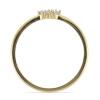 BUY BLUE DIAMOND DOUBLE CUT GEMSTONE RING IN 14K GOLD 