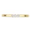BUY BLUE DIAMOND DOUBLE CUT GEMSTONE RING IN 14K GOLD 