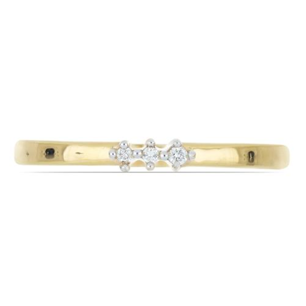 BUY BLUE DIAMOND DOUBLE CUT GEMSTONE RING IN 14K GOLD 