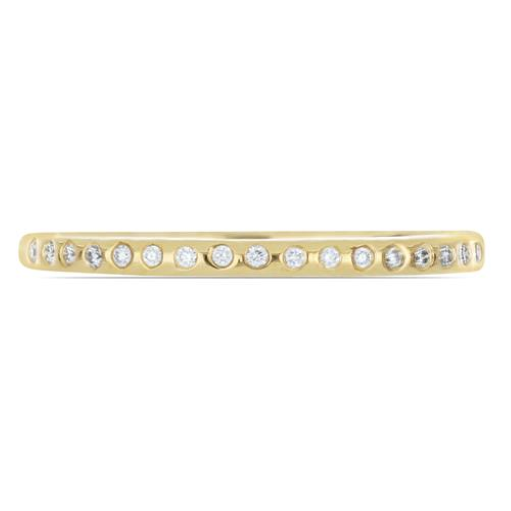 BUY DIAMOND DOUBLE CUT GEMSTONE RING IN 14K GOLD 