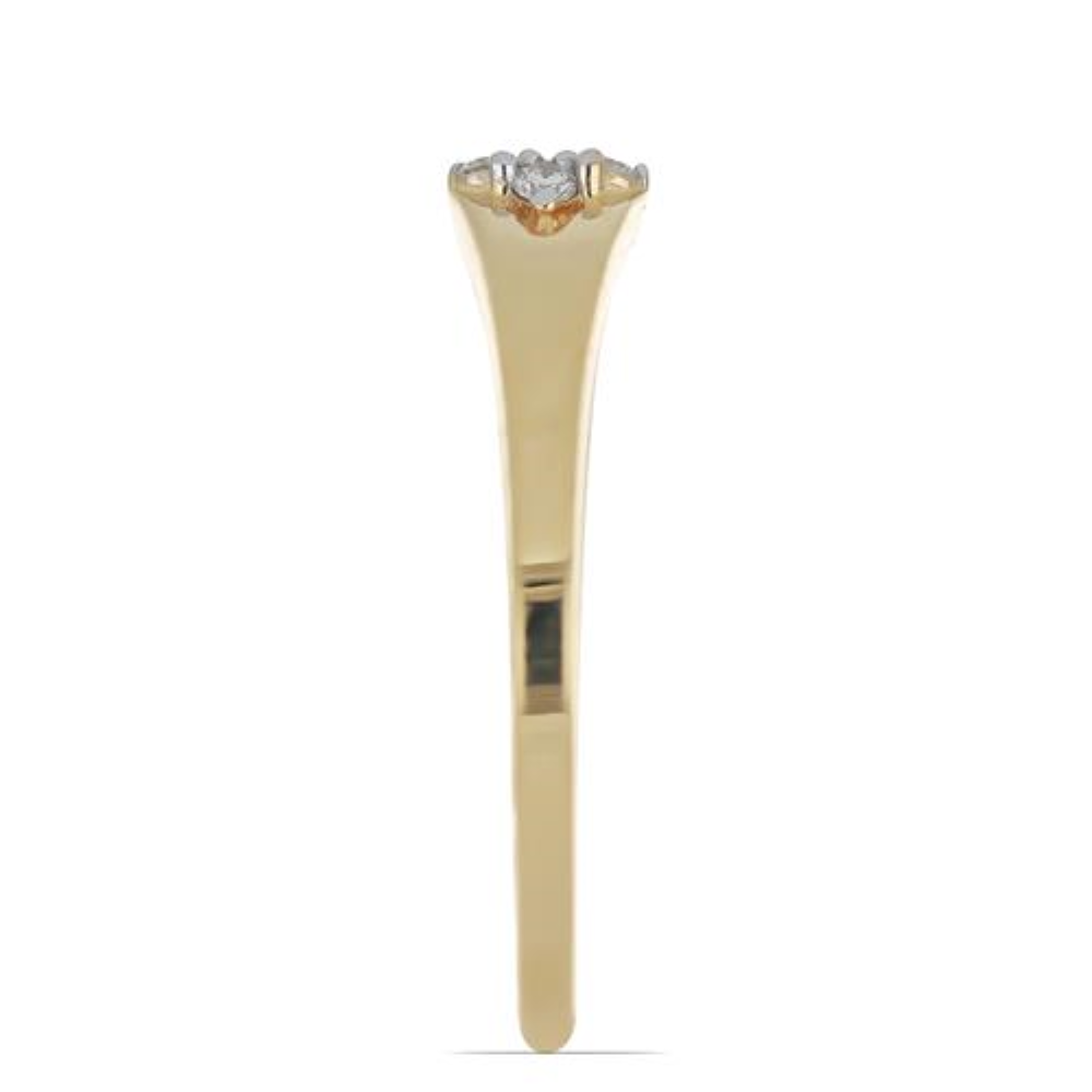 BUY 14K GOLD NATURAL DIAMOND DOUBLE CUT STYLISH RING 