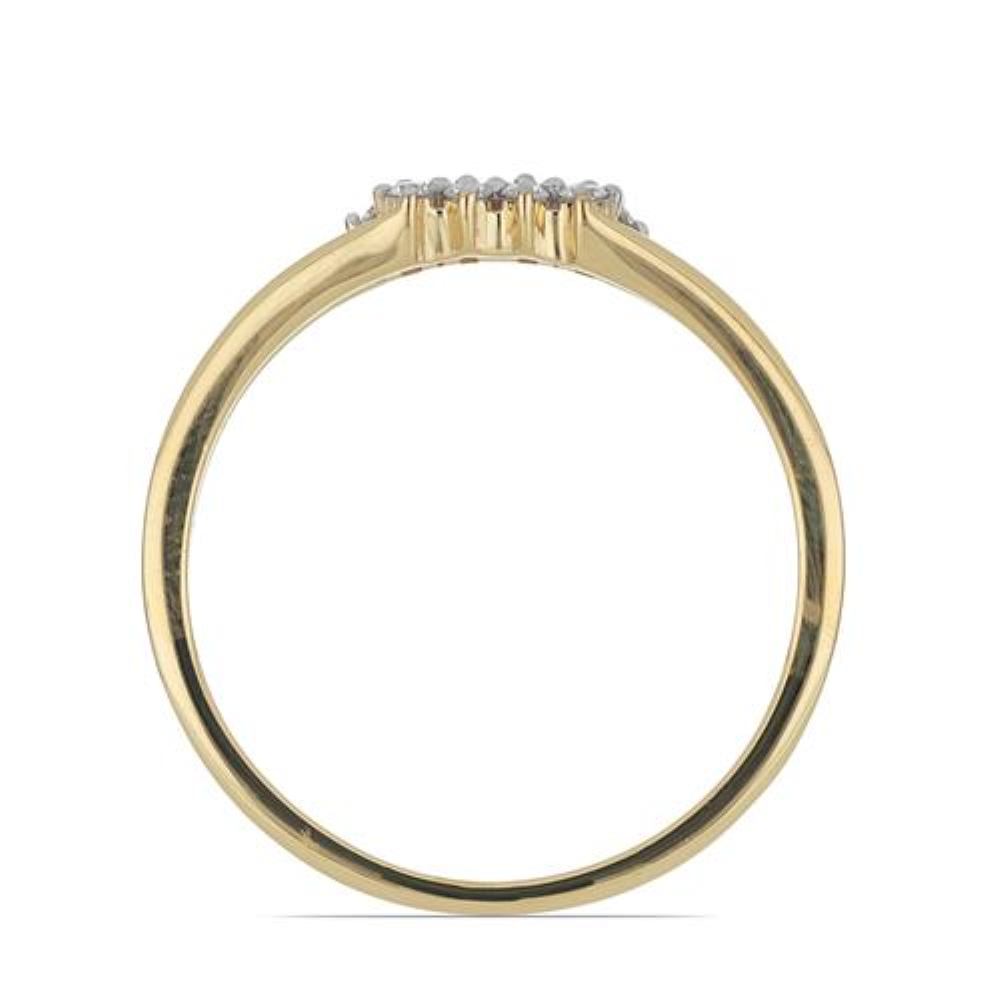 BUY 14K GOLD NATURAL DIAMOND DOUBLE CUT STYLISH RING 