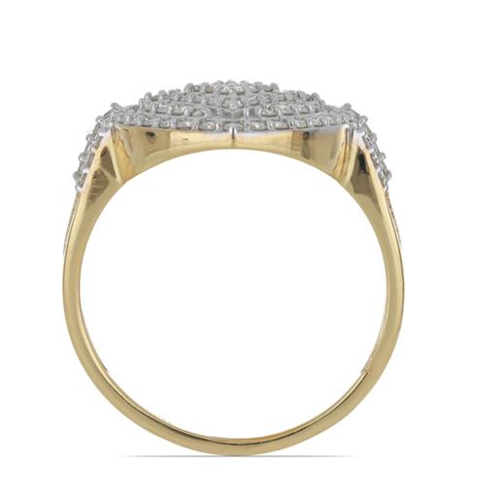BUY REAL DIAMOND DOUBLE CUT GEMSTONE STYLISH RING IN 14K GOLD
