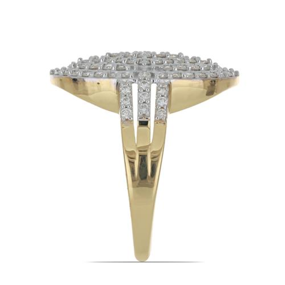 BUY REAL DIAMOND DOUBLE CUT GEMSTONE STYLISH RING IN 14K GOLD