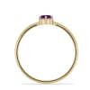 Wholesale 14K Gold Round Amethyst 6-Prong Solitaire Ring Manufacturers in USA
