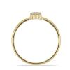 BUY 14K GOLD  NATURAL WHITE TOPAZ GEMSTONE RING 