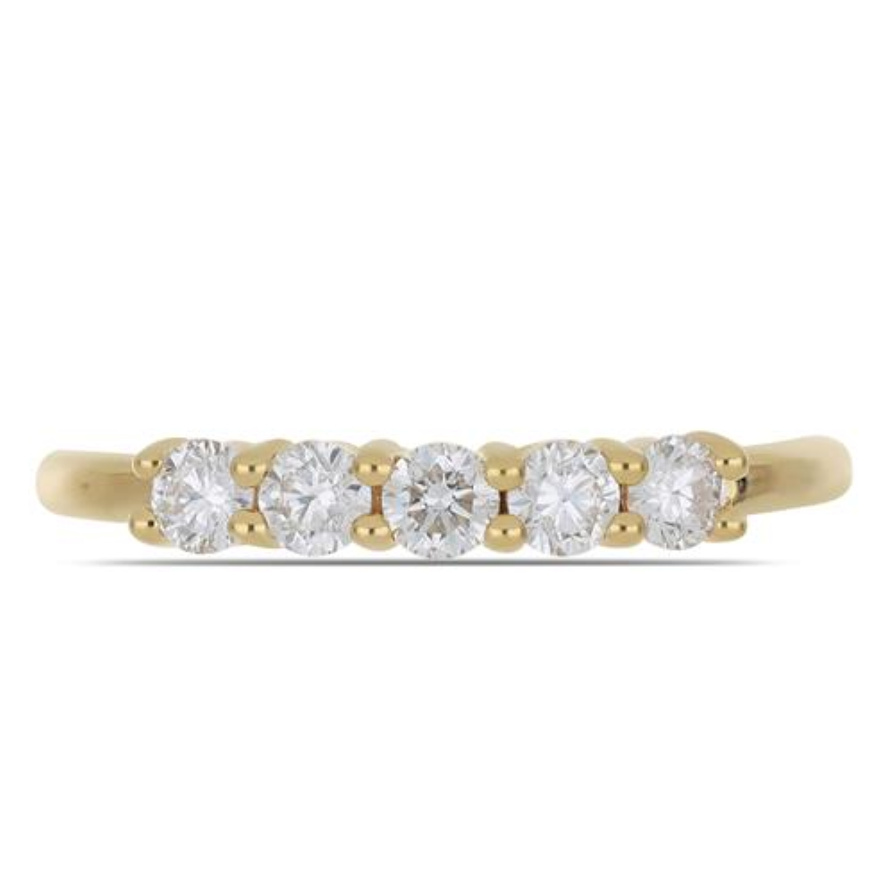 BUY 14K GOLD NATURAL WHITE TOPAZ GEMSTONE RING