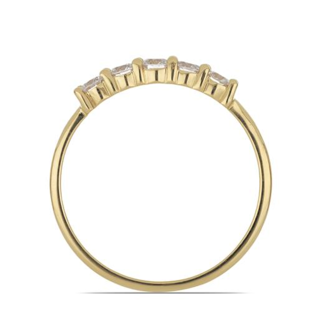 BUY 14K GOLD NATURAL WHITE TOPAZ GEMSTONE RING