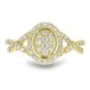 BUY REAL 14K GOLD DIAMOND DOUBLE CUT GEMSTONE RING