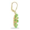 BUY 925 SILVER NATURAL GREEN JADE GEMSTONE CLASSIC EARRINGS