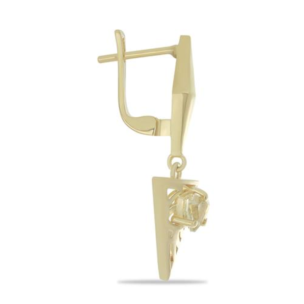  BUY 925 SILVER NATURAL LEMON TOPAZ GEMSTONE EARRINGS 