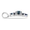 BUY 925 SILVER REAL BLUE SAPPHIRE GEMSTONE CLUSTER PENDANT 